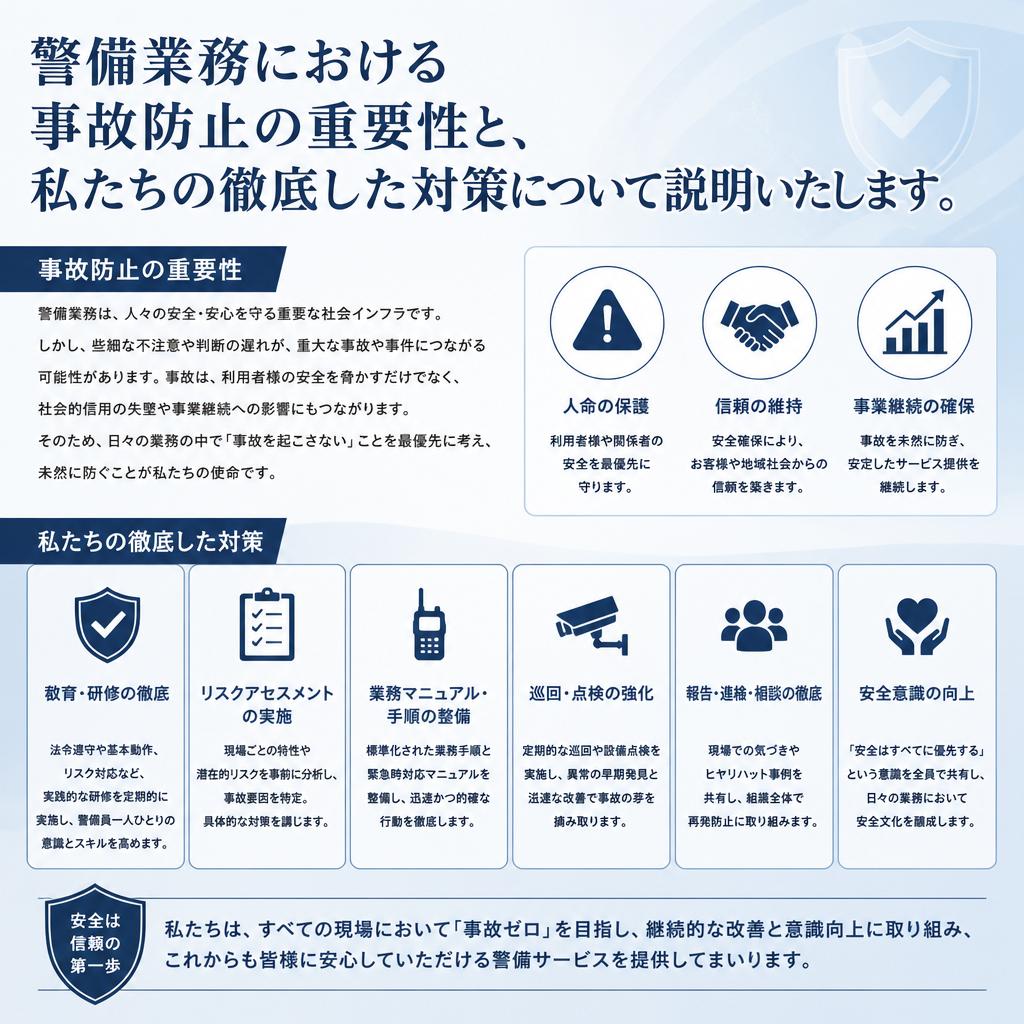 事故防止における取り組み
