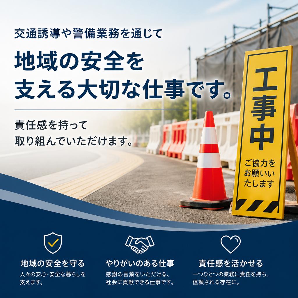 地域の安全を守るやりがい