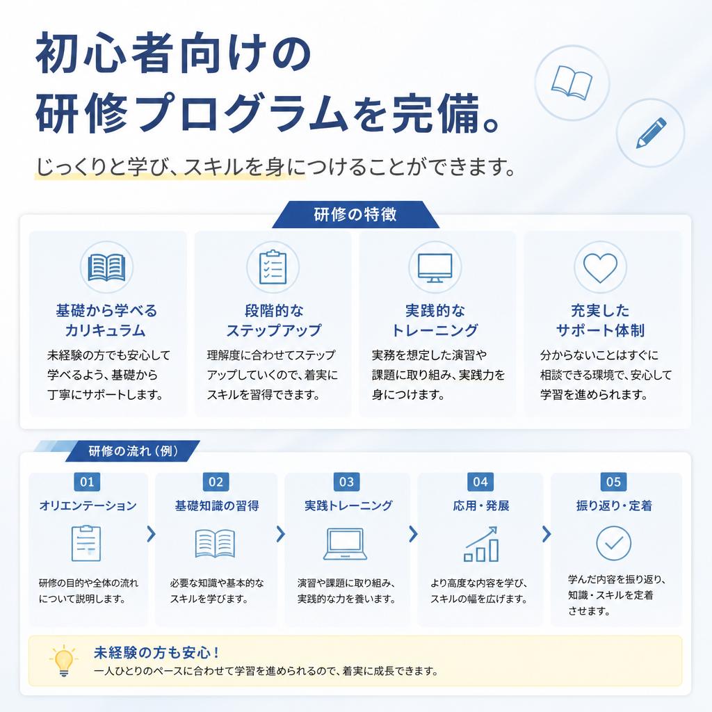 充実した研修体制