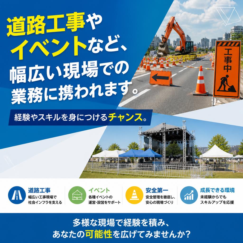 多様な現場で経験を積む