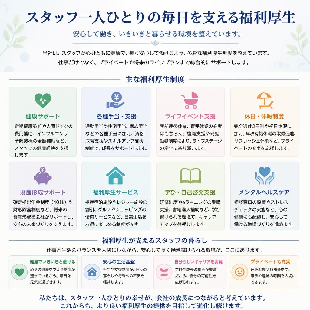 2. 福利厚生の充実