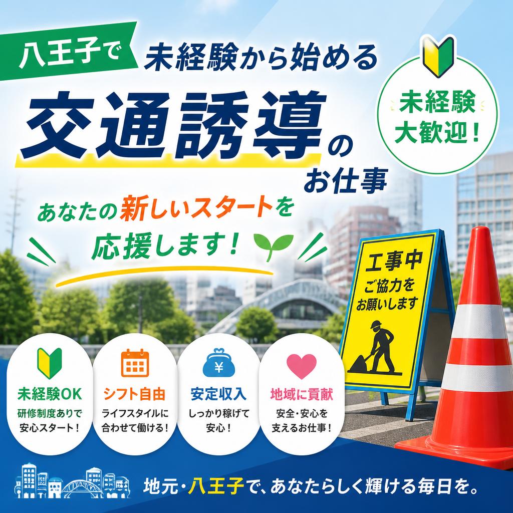 八王子で未経験から始める交通誘導のお仕事、あなたの新しいスタートを応援します！