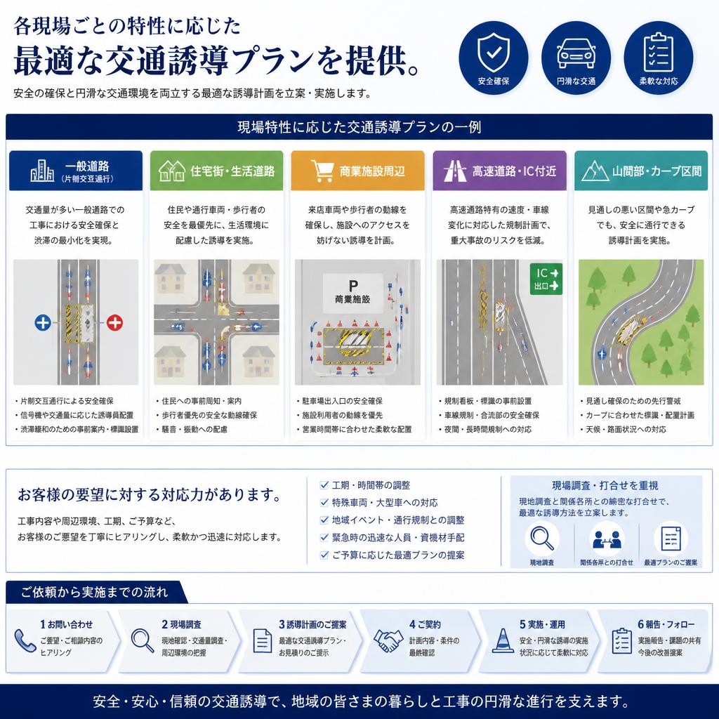現場のニーズに応じたサービス提供