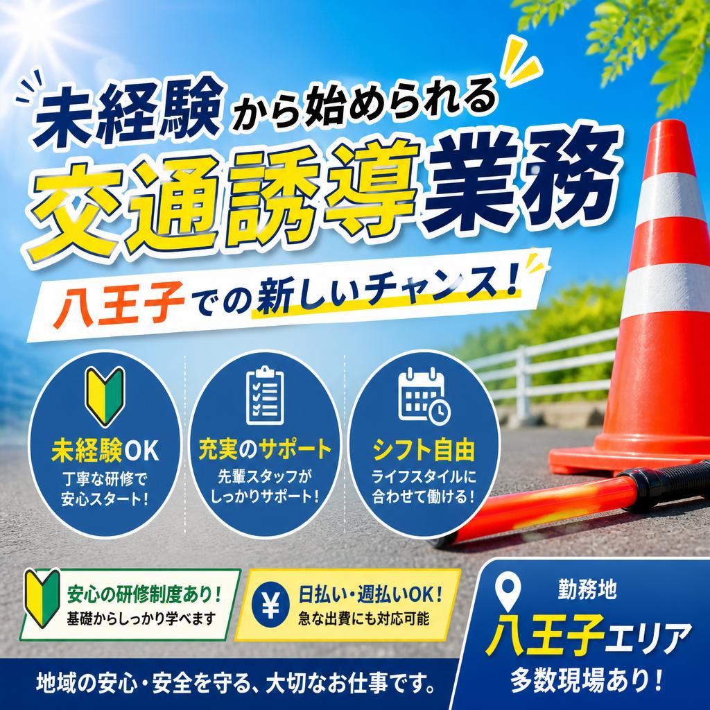 未経験から始められる交通誘導業務、八王子での新しいチャンス！