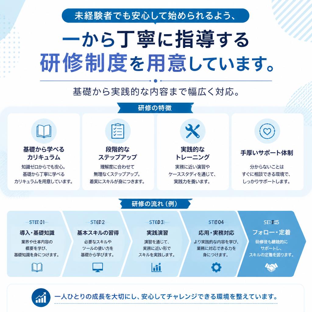充実した研修制度