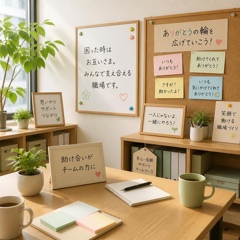 職場の雰囲気は？チームワークを大切にした環境
