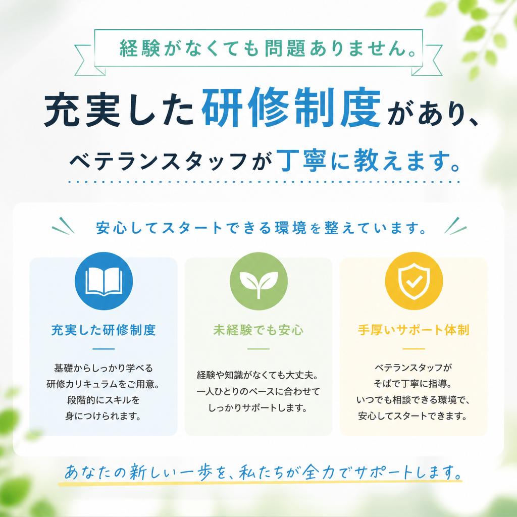 2. 未経験者も大歓迎！
