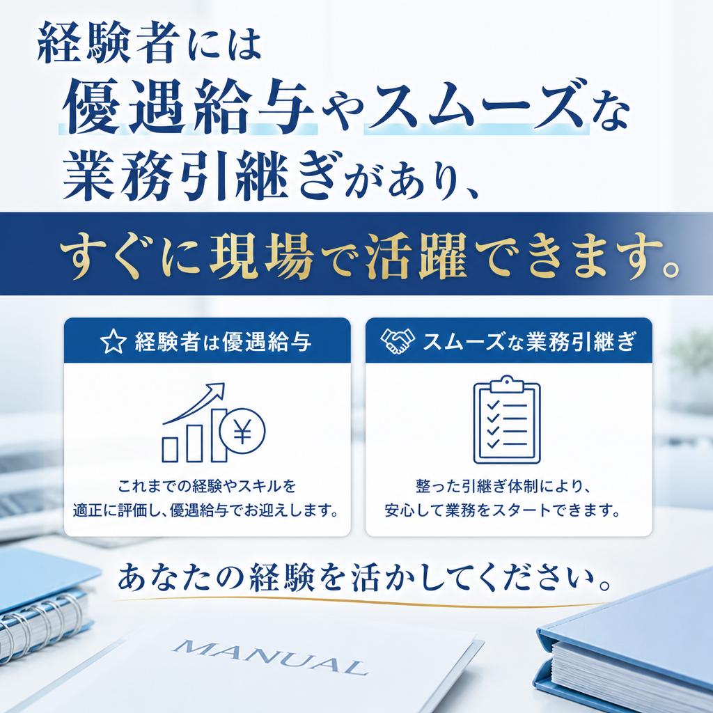 経験者向けの待遇