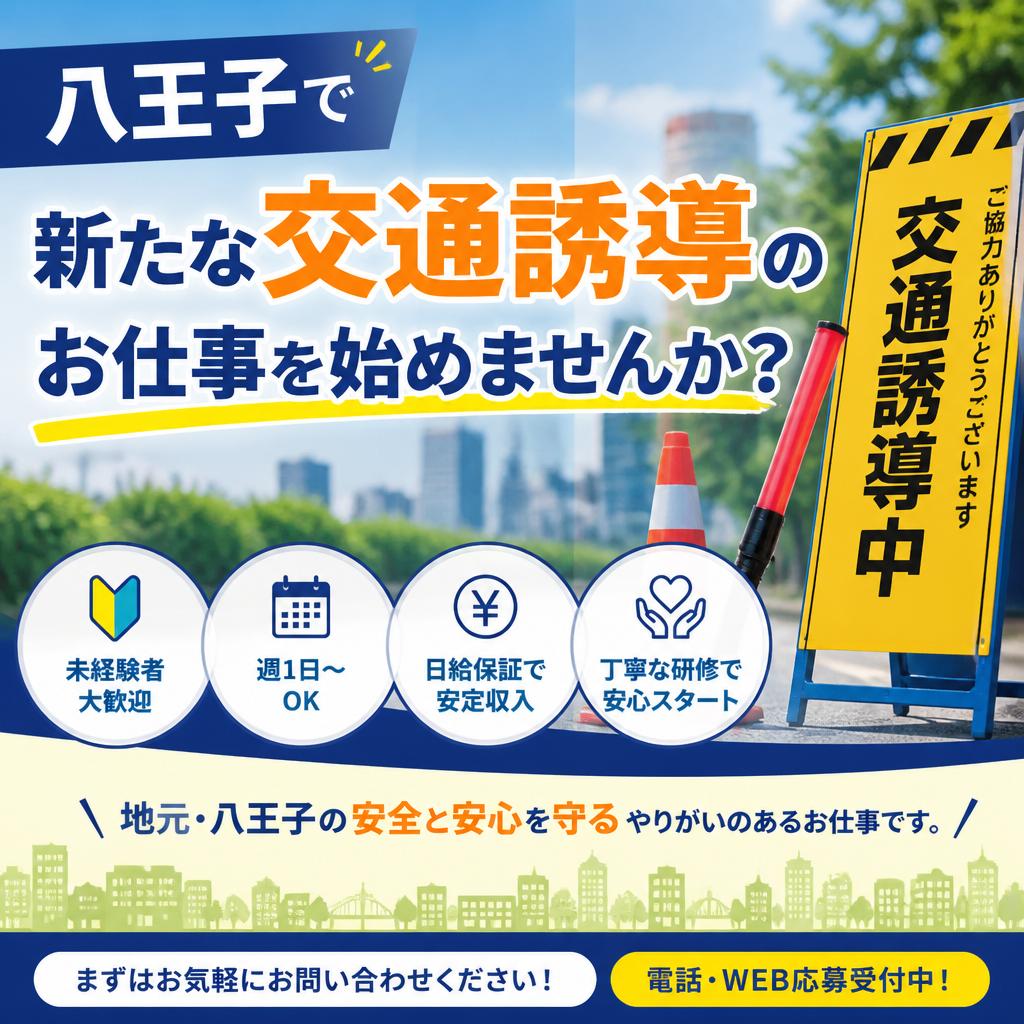 八王子で新たな交通誘導のお仕事を始めませんか？