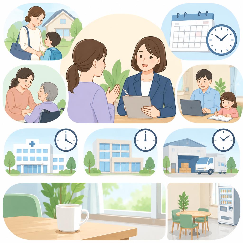 働き方は一人ひとりに合わせて。勤務の希望をご相談ください