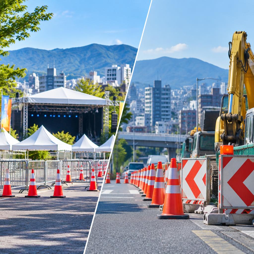 イベントも工事現場も、街の安全を支える主役に。八王子で交通誘導スタッフ募集中！